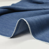 Chambray de polycoton bleu jeans