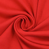 Jersey de algodón acanalado rojo