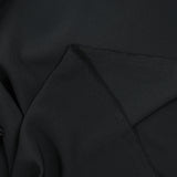 Anthracite gray polyester crepe de chine