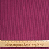 Velours polyester côtelé Suki orchidée