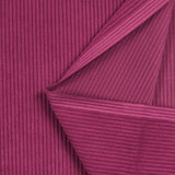 Velours polyester côtelé Suki orchidée