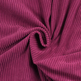 Velours polyester côtelé Suki orchidée