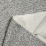 Sweat minkee épais gris clair chiné