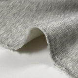 Sweat minkee épais gris clair chiné