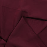 Wine-colored polyester crepe de chine