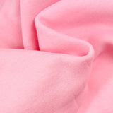 Tissu sweat minkee épais rose clair