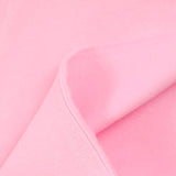 Tissu sweat minkee épais rose clair