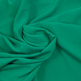 Crepé de China de poliéster verde césped
