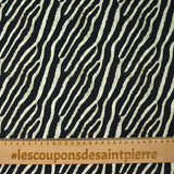 Marine zebra printed cotton