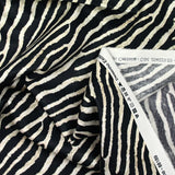 Marine zebra printed cotton