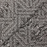 Viscose imprimée hypnose abstraite fond marron foncé