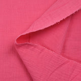 Gasa doble de algodón rosa caramelo