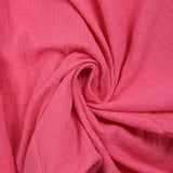 Gasa doble de algodón rosa caramelo