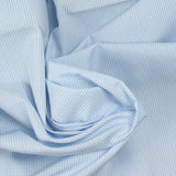 Coton tissé-teint à carreaux ciel et blanc