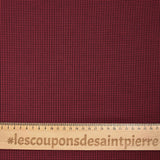 Coton tissé-teint à carreaux rouge et marine