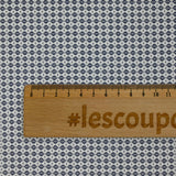 Coton imprimé capsule marine fond blanc