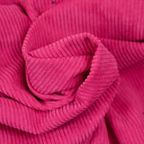 Velours côtelé polyester 2 mm fuchsia