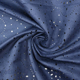 Suédine perforée trèfle bleu