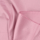 Coton imprimé pois 1mm fond bois de rose