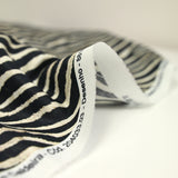 Marine zebra printed cotton