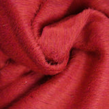 Laine mélangée peignée uni orange et fuchsia