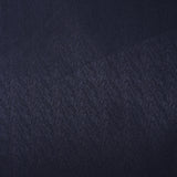 Polyester fin satiné chevrons hachurés bleu nuit