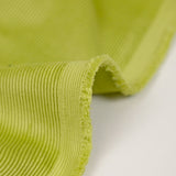 Velours côtelé polyester 2 mm vert pomme