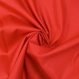 Popeline de coton rouge coquelicot