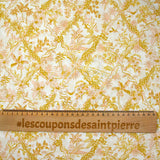 Coton liberty ® Tropical Toile moutarde au mètre