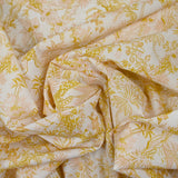 Coton liberty ® Tropical Toile moutarde au mètre