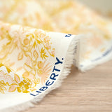 Coton liberty ® Tropical Toile moutarde au mètre