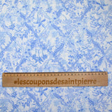 Coton liberty ® Tropical Toile bleu au mètre