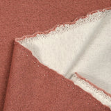 Thick minkee sweatshirt lurex brick