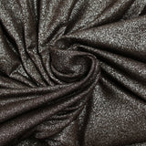 Jersey de viscose fin irisé argent fond marron