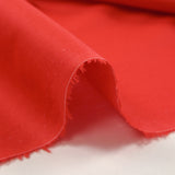 Popeline de coton rouge coquelicot
