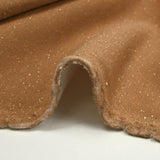 Sweat minkee épais Lurex camel