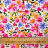 Pink Stella printed viscose