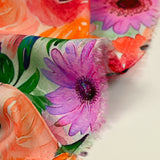 Viscose imprimée bouquet de fleurs multicolore