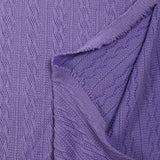 Leonie purple cable knit knit