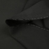 Tissu tailleur 100% laine vierge sergé noir