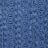 Léonie cable knitted knit in barbel blue
