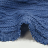 Léonie cable knitted knit in barbel blue