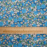 Coton liberty ® Gabriella Gisou bleu au mètre