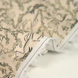 Cotton printed girl and small pony beige background