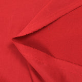 Crêpe jersey de polyester rouge fraise