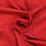 Crêpe jersey de polyester rouge fraise