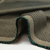 Jacquard de polyviscose Lisa noir, vert et beige