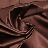 Crêpe satin lourd marron