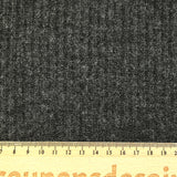 Maille côtelée grattée chinée Jeny anthracite