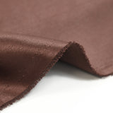 Crêpe satin lourd marron